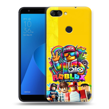 Пластиковый чехол на ASUS ZenFone Max Plus M1 с принтом Roblox Роблокс Пластиковый чехол на ASUS ZenFone Max Plus M1 с принтом Roblox Роблокс
