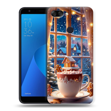 Пластиковый чехол на ASUS ZenFone Max Plus M1 с принтом Новый год Пластиковый чехол на ASUS ZenFone Max Plus M1 с принтом Новый год