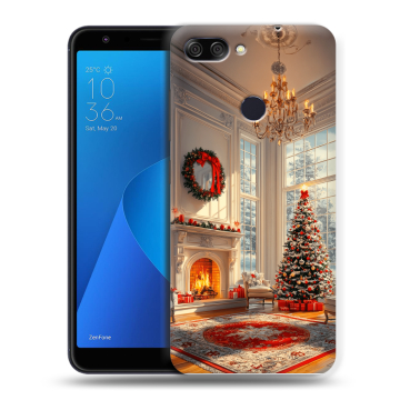 Пластиковый чехол на ASUS ZenFone Max Plus M1 с принтом Новый год Пластиковый чехол на ASUS ZenFone Max Plus M1 с принтом Новый год