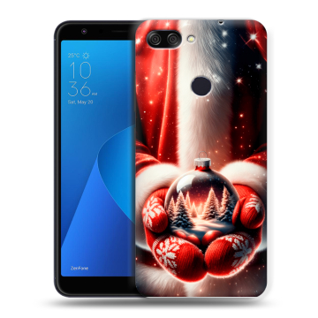 Пластиковый чехол на ASUS ZenFone Max Plus M1 с принтом Новый год Пластиковый чехол на ASUS ZenFone Max Plus M1 с принтом Новый год