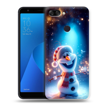 Пластиковый чехол на ASUS ZenFone Max Plus M1 с принтом Новый год Пластиковый чехол на ASUS ZenFone Max Plus M1 с принтом Новый год