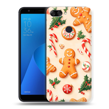 Пластиковый чехол на ASUS ZenFone Max Plus M1 с принтом Новый год Пластиковый чехол на ASUS ZenFone Max Plus M1 с принтом Новый год