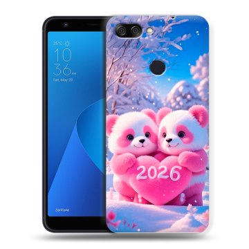 Пластиковый чехол на ASUS ZenFone Max Plus M1 с принтом Новый год Пластиковый чехол на ASUS ZenFone Max Plus M1 с принтом Новый год