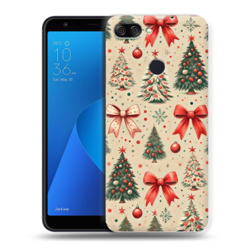 Пластиковый чехол на ASUS ZenFone Max Plus M1 с принтом Новый год Пластиковый чехол на ASUS ZenFone Max Plus M1 с принтом Новый год