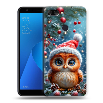 Пластиковый чехол на ASUS ZenFone Max Plus M1 с принтом Новый год Пластиковый чехол на ASUS ZenFone Max Plus M1 с принтом Новый год
