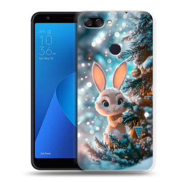 Пластиковый чехол на ASUS ZenFone Max Plus M1 с принтом Новый год Пластиковый чехол на ASUS ZenFone Max Plus M1 с принтом Новый год
