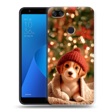 Пластиковый чехол на ASUS ZenFone Max Plus M1 с принтом Новый год Пластиковый чехол на ASUS ZenFone Max Plus M1 с принтом Новый год