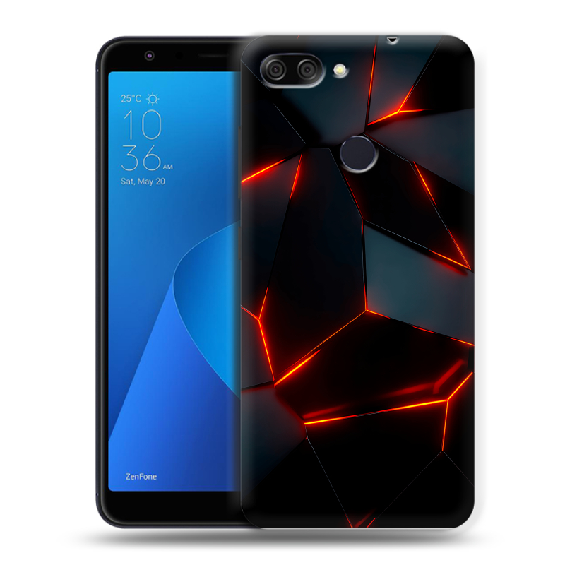 Пластиковый чехол на ASUS ZenFone Max Plus M1 с принтом Яркие абстракции Пластиковый чехол на ASUS ZenFone Max Plus M1 с принтом Яркие абстракции