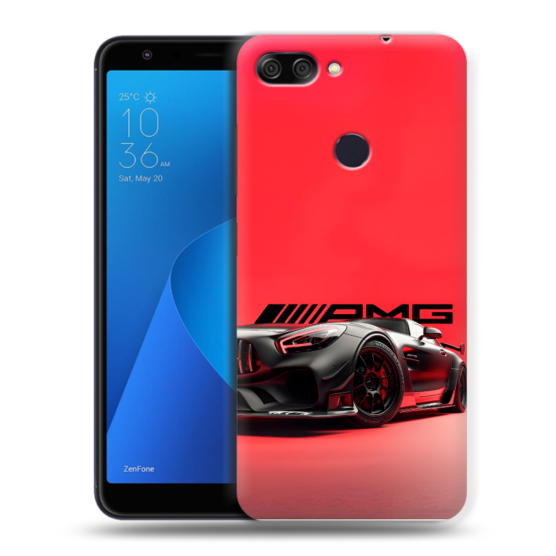 Пластиковый чехол на ASUS ZenFone Max Plus M1 с принтом Мерседес Mercedes AMG Пластиковый чехол на ASUS ZenFone Max Plus M1 с принтом Мерседес Mercedes AMG