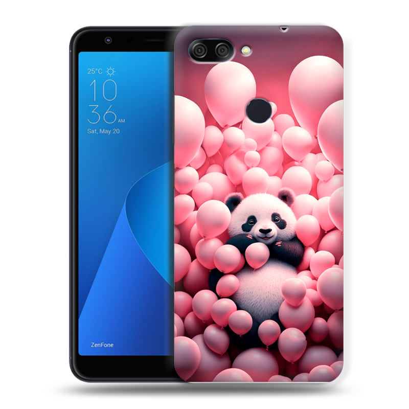 Пластиковый чехол на ASUS ZenFone Max Plus M1 с принтом Панда Пластиковый чехол на ASUS ZenFone Max Plus M1 с принтом Панда
