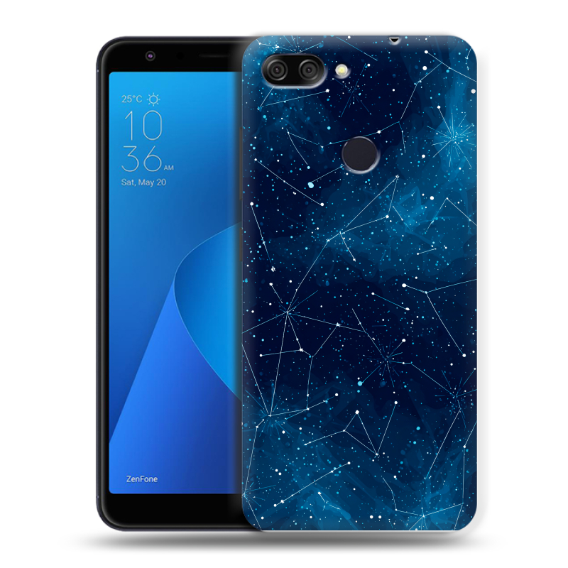 Пластиковый чехол на ASUS ZenFone Max Plus M1 с принтом Космос звезды Пластиковый чехол на ASUS ZenFone Max Plus M1 с принтом Космос звезды