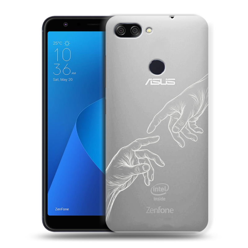 Пластиковый чехол на ASUS ZenFone Max Plus M1 с принтом Сотворение мира Пластиковый чехол на ASUS ZenFone Max Plus M1 с принтом Сотворение мира