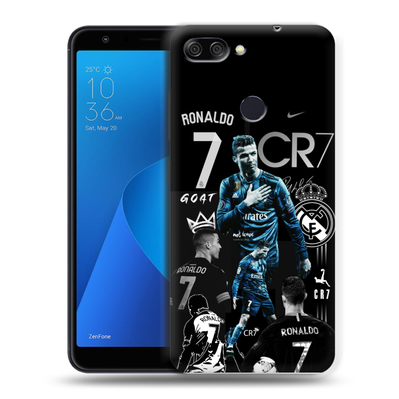 Пластиковый чехол на ASUS ZenFone Max Plus M1 с принтом Реал Роналдо Пластиковый чехол на ASUS ZenFone Max Plus M1 с принтом Реал Роналдо