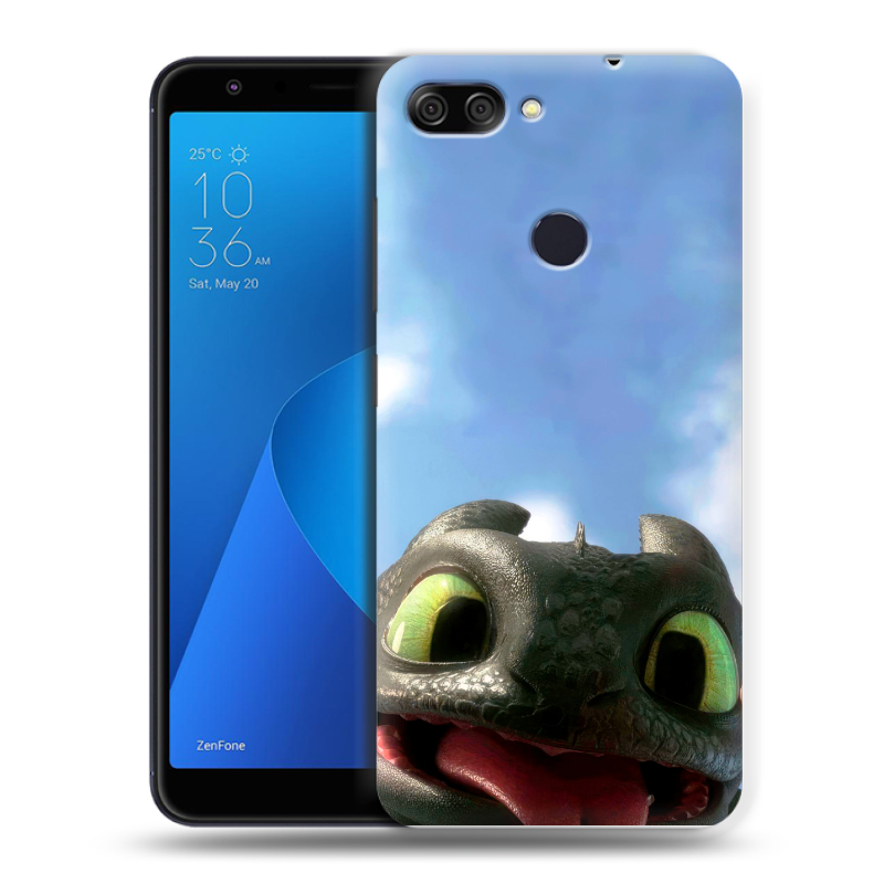 Пластиковый чехол на ASUS ZenFone Max Plus M1 с принтом Как приручить дракона Пластиковый чехол на ASUS ZenFone Max Plus M1 с принтом Как приручить дракона