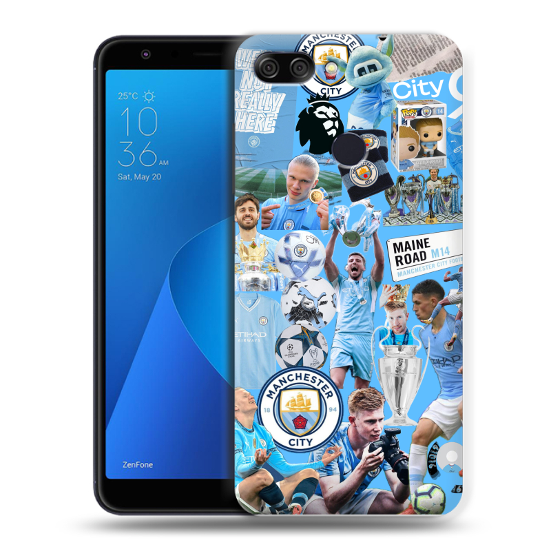 Пластиковый чехол на ASUS ZenFone Max Plus M1 с принтом Man City Манчестер Сити Пластиковый чехол на ASUS ZenFone Max Plus M1 с принтом Man City Манчестер Сити
