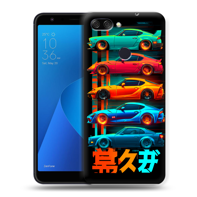 Пластиковый чехол на ASUS ZenFone Max Plus M1 с принтом машины тачки Пластиковый чехол на ASUS ZenFone Max Plus M1 с принтом машины тачки