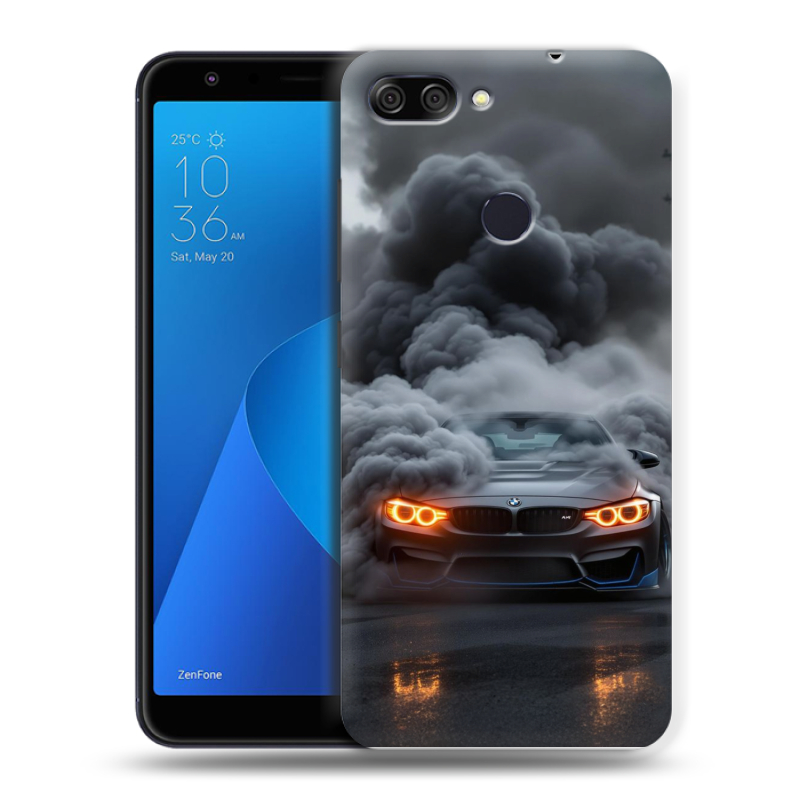 Пластиковый чехол на ASUS ZenFone Max Plus M1 с принтом BMW БМВ Пластиковый чехол на ASUS ZenFone Max Plus M1 с принтом BMW БМВ