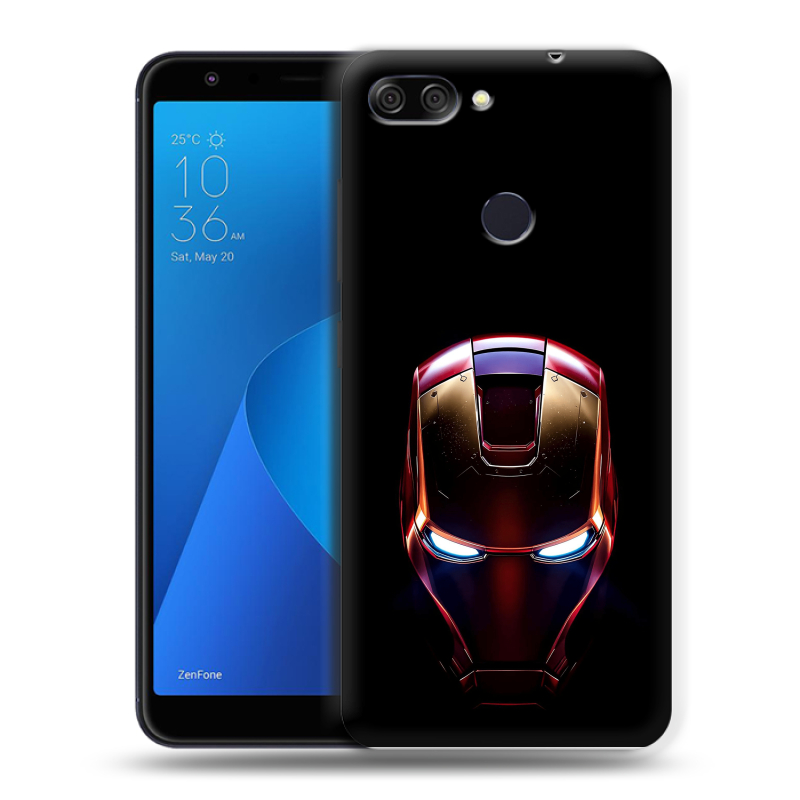 Пластиковый чехол на ASUS ZenFone Max Plus M1 с принтом IronMan Железный человек Пластиковый чехол на ASUS ZenFone Max Plus M1 с принтом IronMan Железный человек
