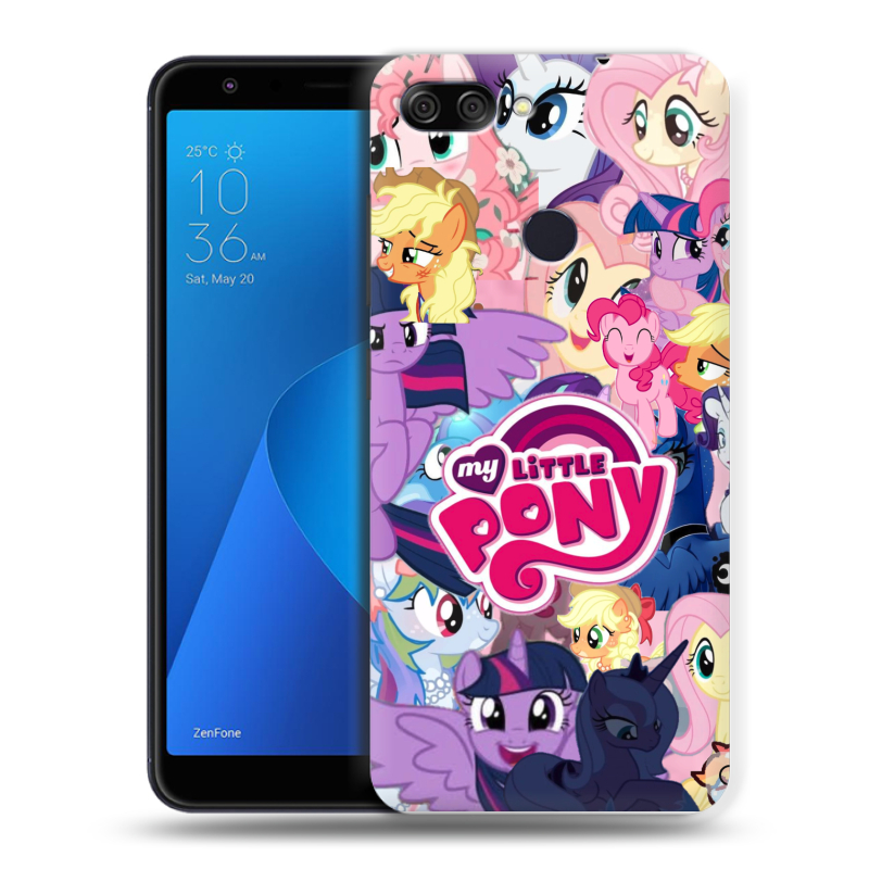 Пластиковый чехол на ASUS ZenFone Max Plus M1 с принтом My little pony Дружба чудо Пластиковый чехол на ASUS ZenFone Max Plus M1 с принтом My little pony Дружба чудо
