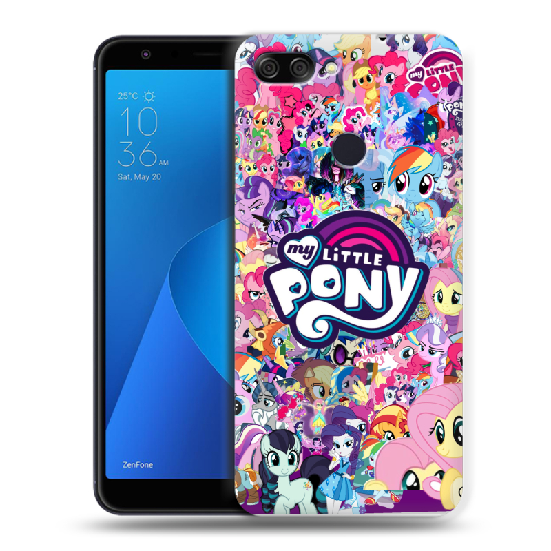 Пластиковый чехол на ASUS ZenFone Max Plus M1 с принтом My little pony Дружба чудо Пластиковый чехол на ASUS ZenFone Max Plus M1 с принтом My little pony Дружба чудо