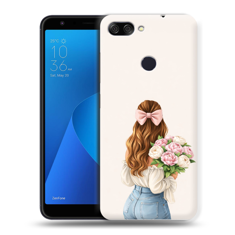 Пластиковый чехол на ASUS ZenFone Max Plus M1 с принтом женский Пластиковый чехол на ASUS ZenFone Max Plus M1 с принтом женский