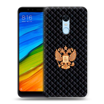 Силиконовый противоударный чехол на Xiaomi RedMi 5 Plus с принтом Герб России принт Силиконовый противоударный чехол на Xiaomi RedMi 5 Plus с принтом Герб России принт