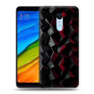 Силиконовый противоударный чехол на Xiaomi RedMi 5 Plus с принтом Абстракция Силиконовый противоударный чехол на Xiaomi RedMi 5 Plus с принтом Абстракция