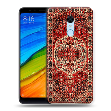 Силиконовый противоударный чехол на Xiaomi RedMi 5 Plus с принтом Ковер