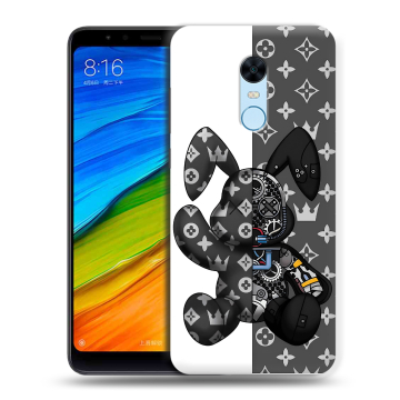 Силиконовый противоударный чехол на Xiaomi RedMi 5 Plus с принтом Луи робот Силиконовый противоударный чехол на Xiaomi RedMi 5 Plus с принтом Луи робот