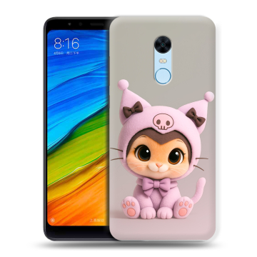 Силиконовый противоударный чехол на Xiaomi RedMi 5 Plus с принтом Куроми Kuromi Силиконовый противоударный чехол на Xiaomi RedMi 5 Plus с принтом Куроми Kuromi