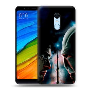 Силиконовый противоударный чехол на Xiaomi RedMi 5 Plus с принтом Гарри Поттер Harry Potter Силиконовый противоударный чехол на Xiaomi RedMi 5 Plus с принтом Гарри Поттер Harry Potter