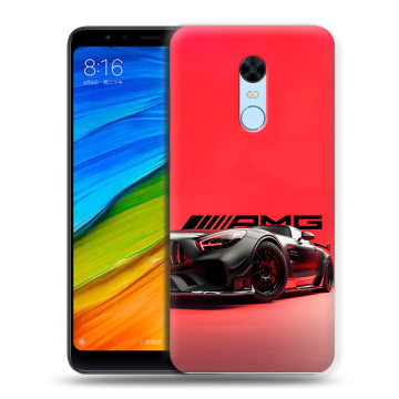 Силиконовый противоударный чехол на Xiaomi RedMi 5 Plus с принтом Мерседес Mercedes AMG Силиконовый противоударный чехол на Xiaomi RedMi 5 Plus с принтом Мерседес Mercedes AMG
