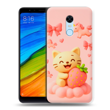 Силиконовый противоударный чехол на Xiaomi RedMi 5 Plus с принтом для девочек Силиконовый противоударный чехол на Xiaomi RedMi 5 Plus с принтом для девочек