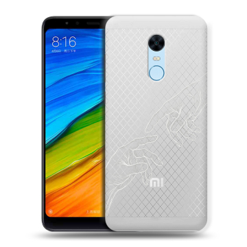 Силиконовый противоударный чехол на Xiaomi RedMi 5 Plus с принтом Сотворение мира Силиконовый противоударный чехол на Xiaomi RedMi 5 Plus с принтом Сотворение мира