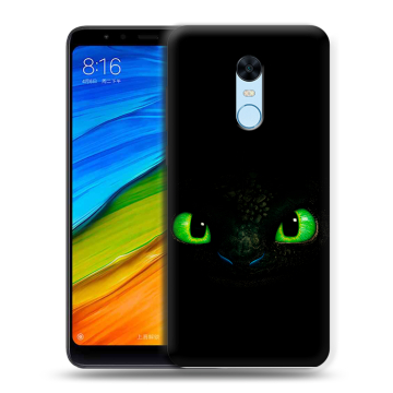 Силиконовый противоударный чехол на Xiaomi RedMi 5 Plus с принтом Как приручить дракона Силиконовый противоударный чехол на Xiaomi RedMi 5 Plus с принтом Как приручить дракона