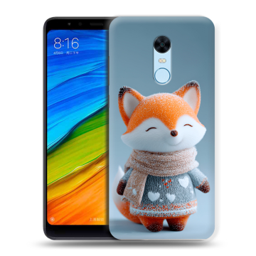 Силиконовый противоударный чехол на Xiaomi RedMi 5 Plus с принтом Лиса Силиконовый противоударный чехол на Xiaomi RedMi 5 Plus с принтом Лиса
