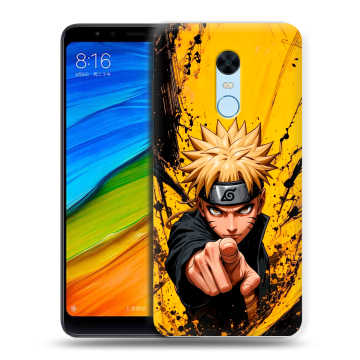 Силиконовый противоударный чехол на Xiaomi RedMi 5 Plus с принтом Naruto Наруто Силиконовый противоударный чехол на Xiaomi RedMi 5 Plus с принтом Naruto Наруто