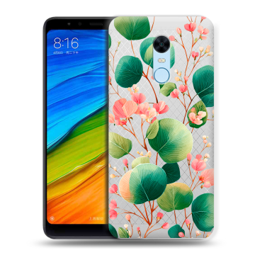 Силиконовый противоударный чехол на Xiaomi RedMi 5 Plus с принтом женский Силиконовый противоударный чехол на Xiaomi RedMi 5 Plus с принтом женский