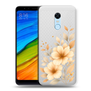 Силиконовый противоударный чехол на Xiaomi RedMi 5 Plus с принтом для девушки Силиконовый противоударный чехол на Xiaomi RedMi 5 Plus с принтом для девушки