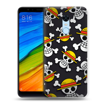 Силиконовый противоударный чехол на Xiaomi RedMi 5 Plus с принтом One Piece Ван Пис Силиконовый противоударный чехол на Xiaomi RedMi 5 Plus с принтом One Piece Ван Пис