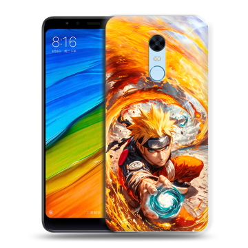 Силиконовый противоударный чехол на Xiaomi RedMi 5 Plus с принтом Аниме Наруто Naruto Силиконовый противоударный чехол на Xiaomi RedMi 5 Plus с принтом Аниме Наруто Naruto