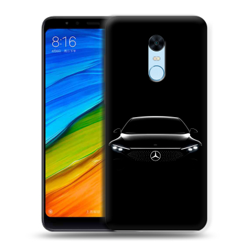 Силиконовый противоударный чехол на Xiaomi RedMi 5 Plus с принтом Mercedes Мерседес Силиконовый противоударный чехол на Xiaomi RedMi 5 Plus с принтом Mercedes Мерседес