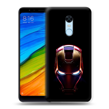 Силиконовый противоударный чехол на Xiaomi RedMi 5 Plus с принтом IronMan Железный человек Силиконовый противоударный чехол на Xiaomi RedMi 5 Plus с принтом IronMan Железный человек