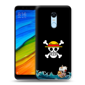 Силиконовый противоударный чехол на Xiaomi RedMi 5 Plus с принтом One Piece Ван Пис Силиконовый противоударный чехол на Xiaomi RedMi 5 Plus с принтом One Piece Ван Пис