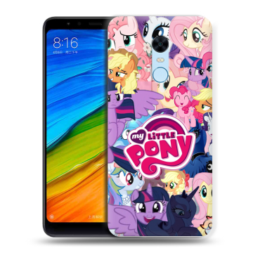 Силиконовый противоударный чехол на Xiaomi RedMi 5 Plus с принтом My little pony Дружба чудо Силиконовый противоударный чехол на Xiaomi RedMi 5 Plus с принтом My little pony Дружба чудо