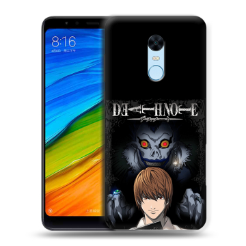 Силиконовый противоударный чехол на Xiaomi RedMi 5 Plus с принтом Death note Тетрадь смерти Силиконовый противоударный чехол на Xiaomi RedMi 5 Plus с принтом Death note Тетрадь смерти