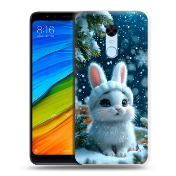 Силиконовый противоударный чехол на Xiaomi RedMi 5 Plus с принтом Новый год Силиконовый противоударный чехол на Xiaomi RedMi 5 Plus с принтом Новый год