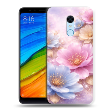 Силиконовый противоударный чехол на Xiaomi RedMi 5 Plus с принтом женский Силиконовый противоударный чехол на Xiaomi RedMi 5 Plus с принтом женский