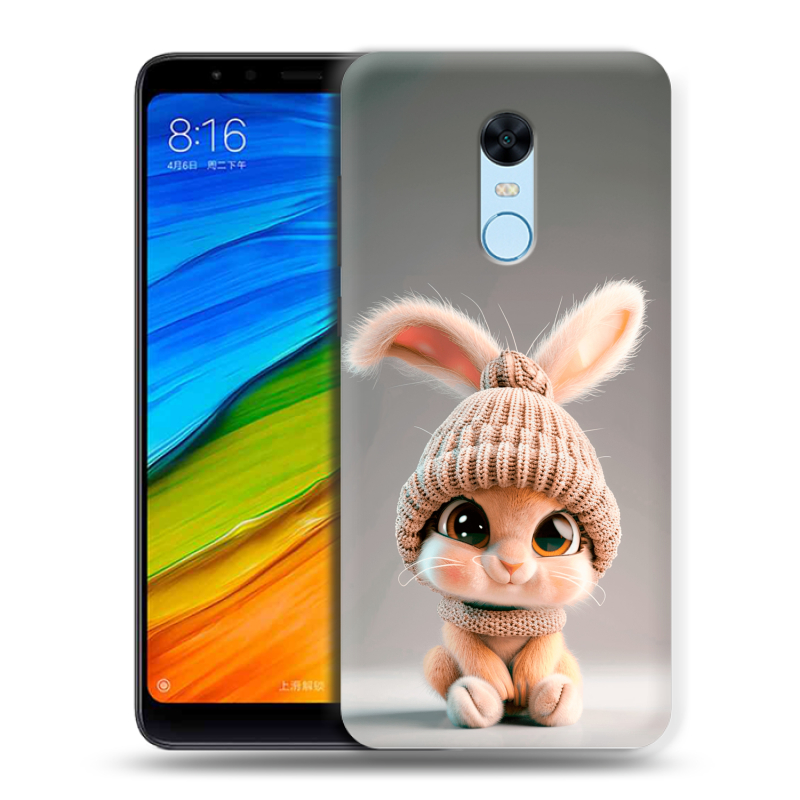 Пластиковый чехол на Xiaomi RedMi 5 Plus с принтом Кролик Пластиковый чехол на Xiaomi RedMi 5 Plus с принтом Кролик