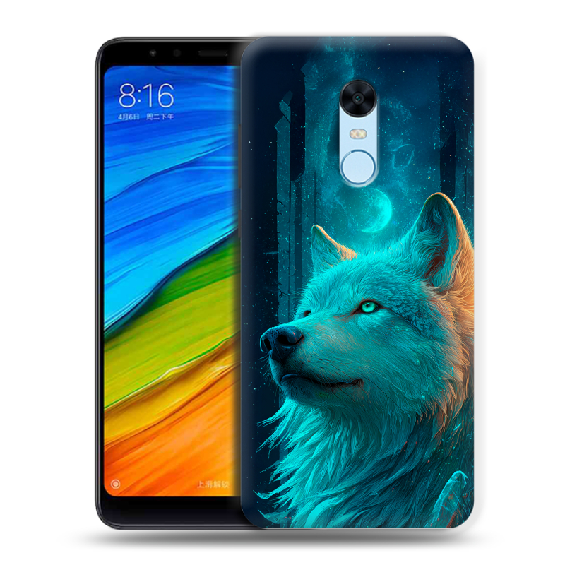 Пластиковый чехол на Xiaomi RedMi 5 Plus с принтом бабочки саккура Пластиковый чехол на Xiaomi RedMi 5 Plus с принтом бабочки саккура